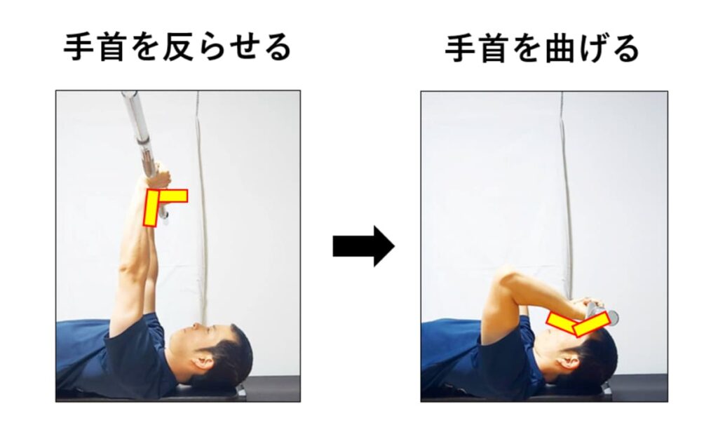 スカルクラッシャーの手首の動き