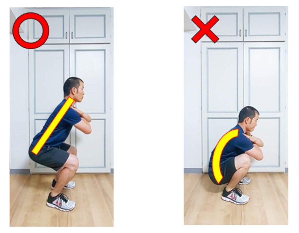 バーベルスクワットで腰が痛くならないやり方の解説